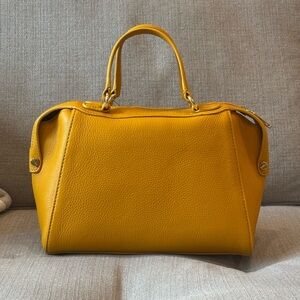 Yellow Leather Handbag for Spring + Summer